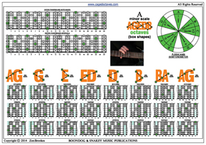 AGEDB octaves A minor scale 3nps box shapes TAB pdf